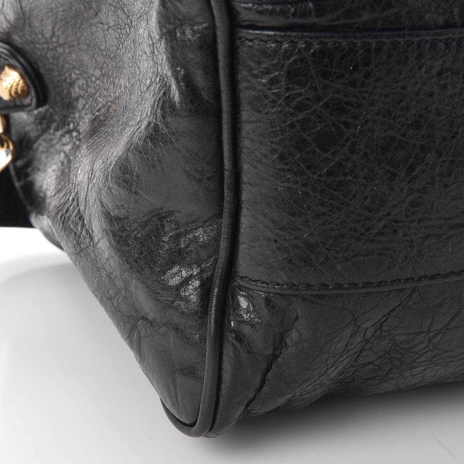 Balenciaga Agneau Giant 12 Gold Hardware Boston Black 9 of 11