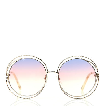 Chloe Metal Oversized Round Carlina Sunglasses CE114ST Rainbow 2 of 7