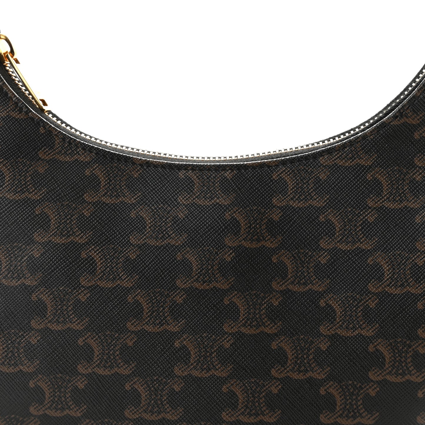 Triomphe Canvas Calfskin Ava Shoulder Bag Tan