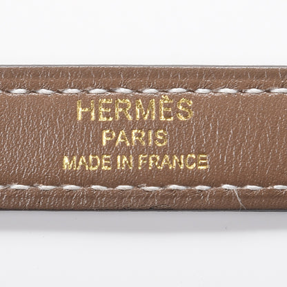 Hermes Tadelakt Kelly Retourne 28 Etoupe 23 of 36
