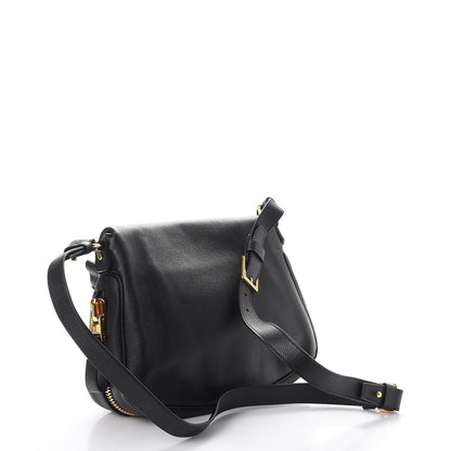 Tom Ford Grained Calfskin Medium Jennifer Crossbody Bag Black 3 of 7