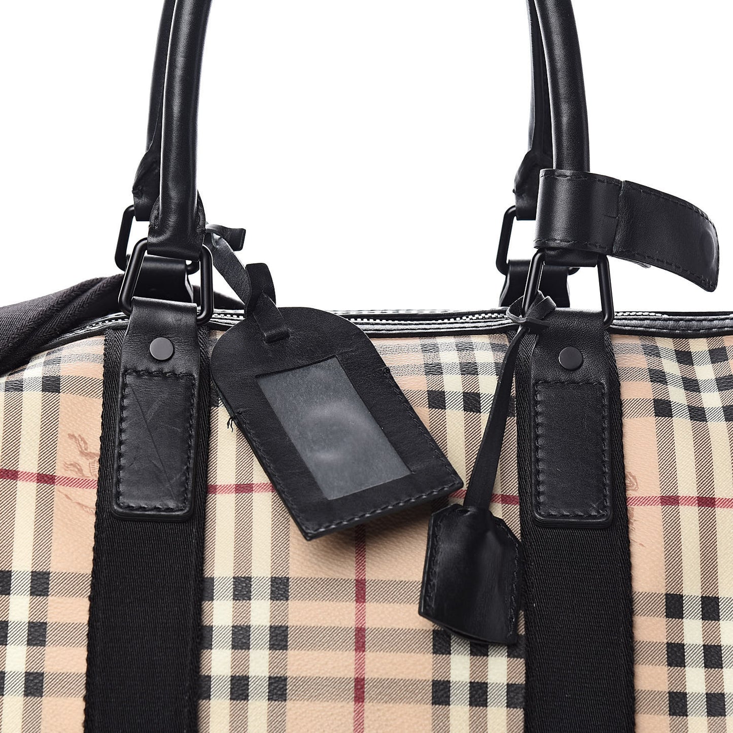 Haymarket Check Duffle Bag Black