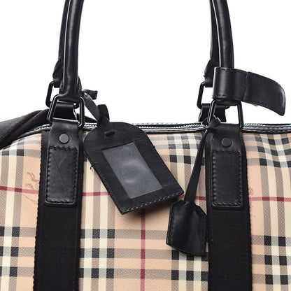 Burberry Haymarket Check Duffle Bag Black 12 of 12