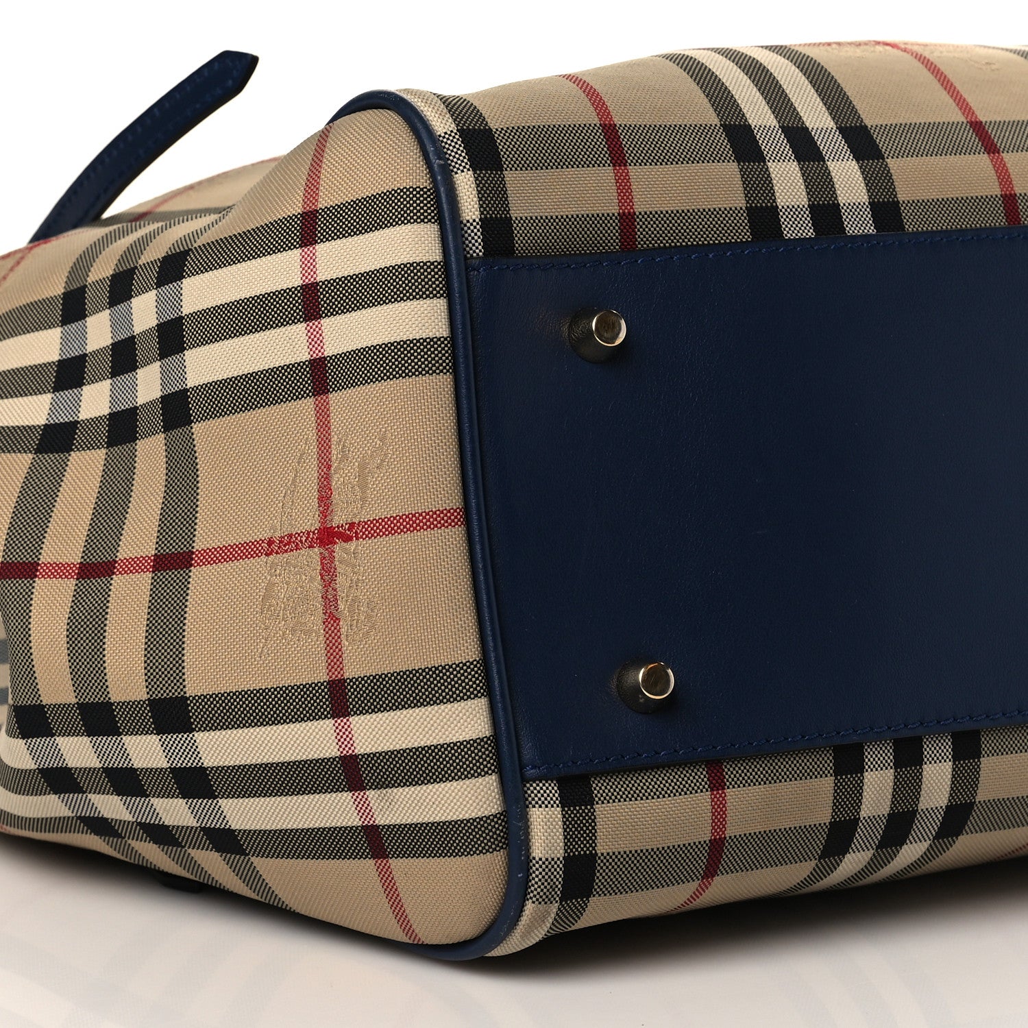 Burberry House Check Small Canterbury Tote Navy 9 of 10