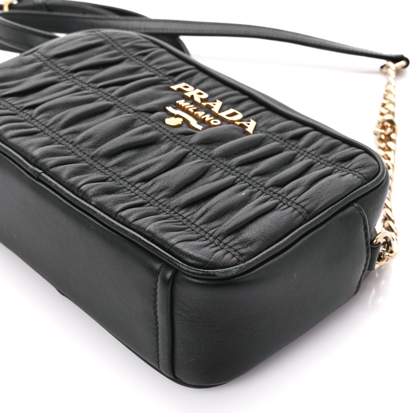 Nappa Gaufre Camera Bag Black
