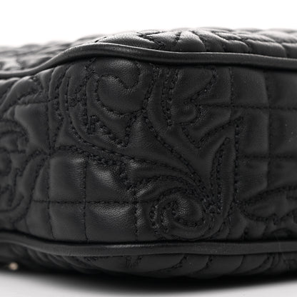 Versace Nappa Barocco Quilted Vanitas Medea Chain Camera Crossbody Black 9 of 10