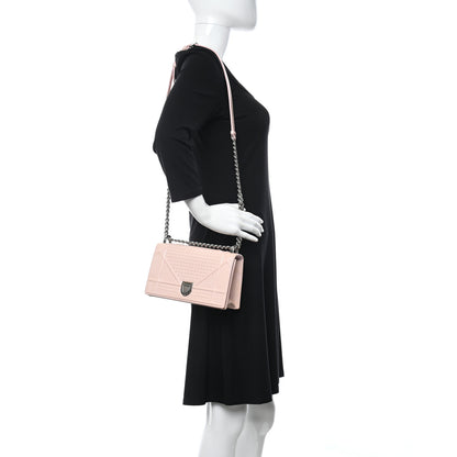 Christian Dior Patent Micro-Cannage Small Diorama Flap Bag Rose 2 of 13