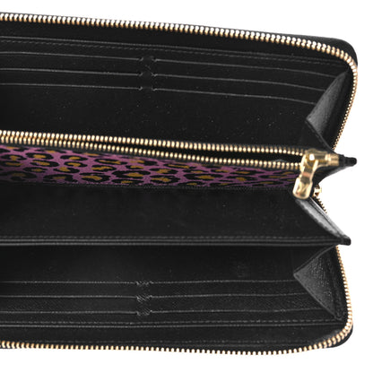 Louis Vuitton Monogram Giant Wild At Heart Zippy Wallet Black 5 of 9