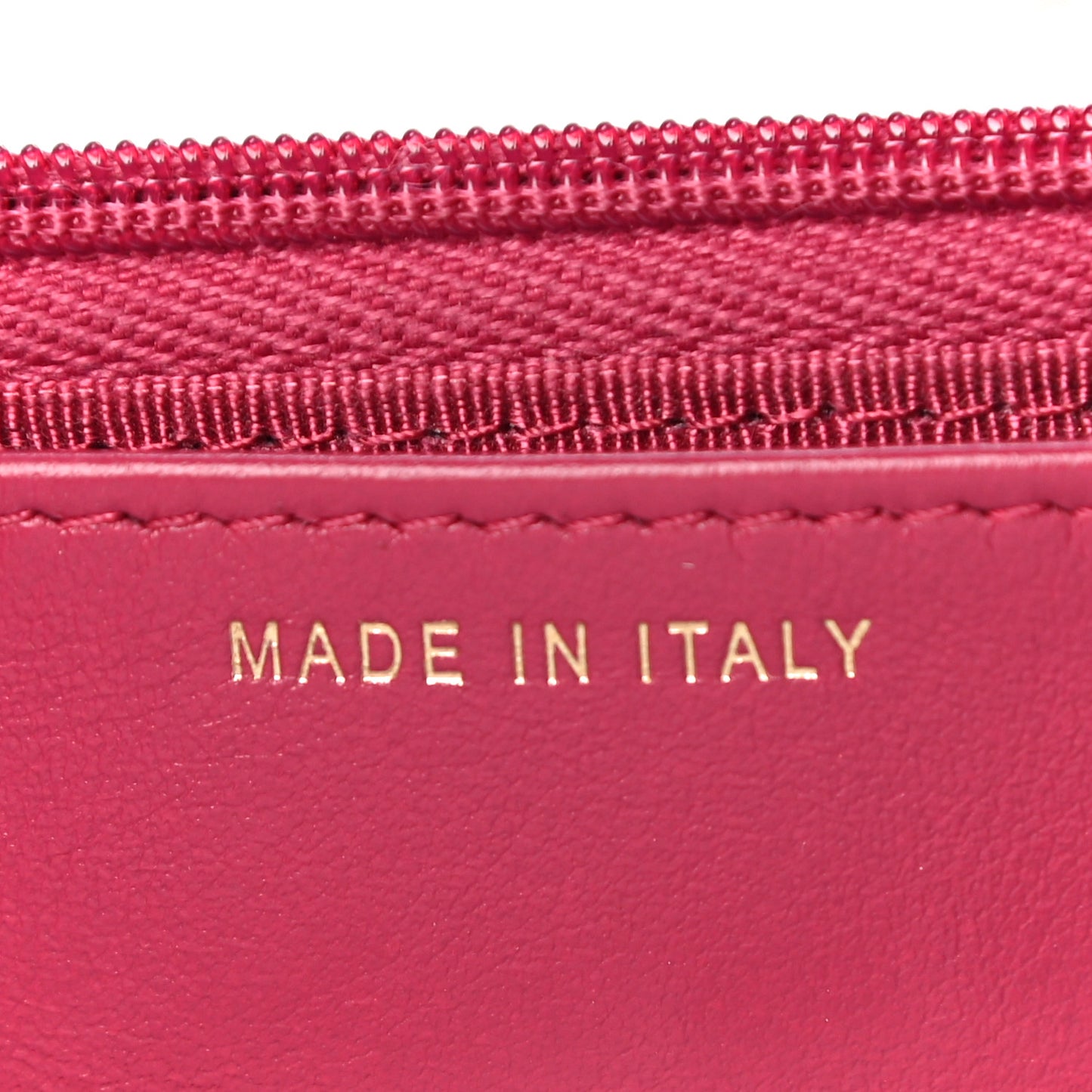 Caviar Quilted Wallet On Chain WOC Dark Pink