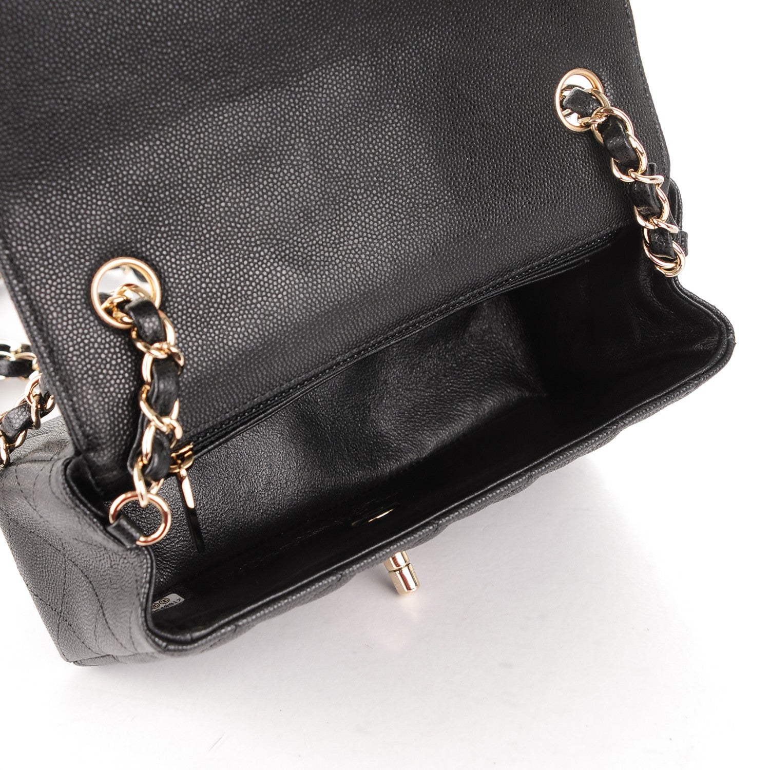 Chanel Caviar Quilted Mini Rectangular Flap Black 5 of 7