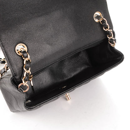 Chanel Caviar Quilted Mini Rectangular Flap Black 5 of 7
