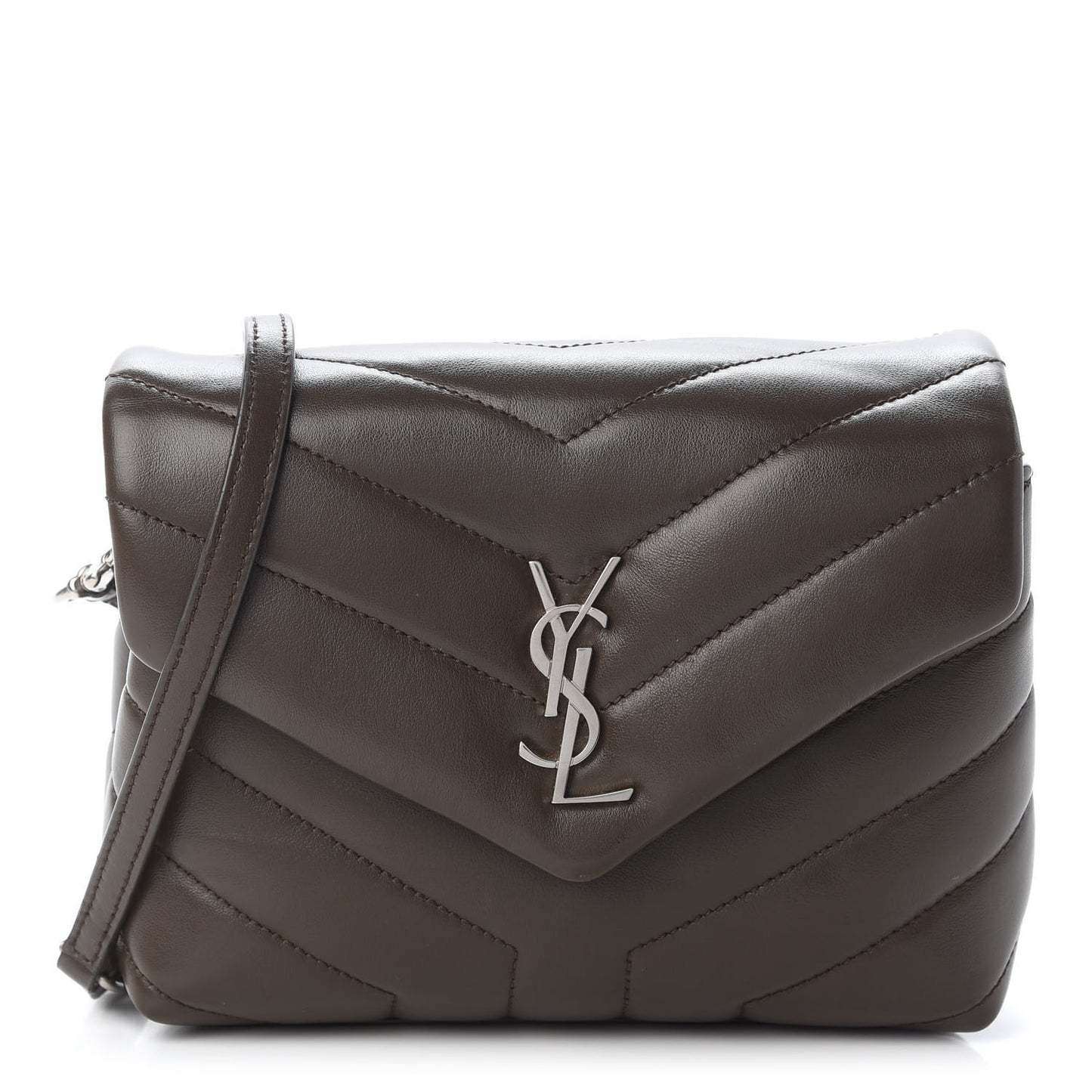 Calfskin Y Quilted Monogram Toy Loulou Crossbody Bag Earth