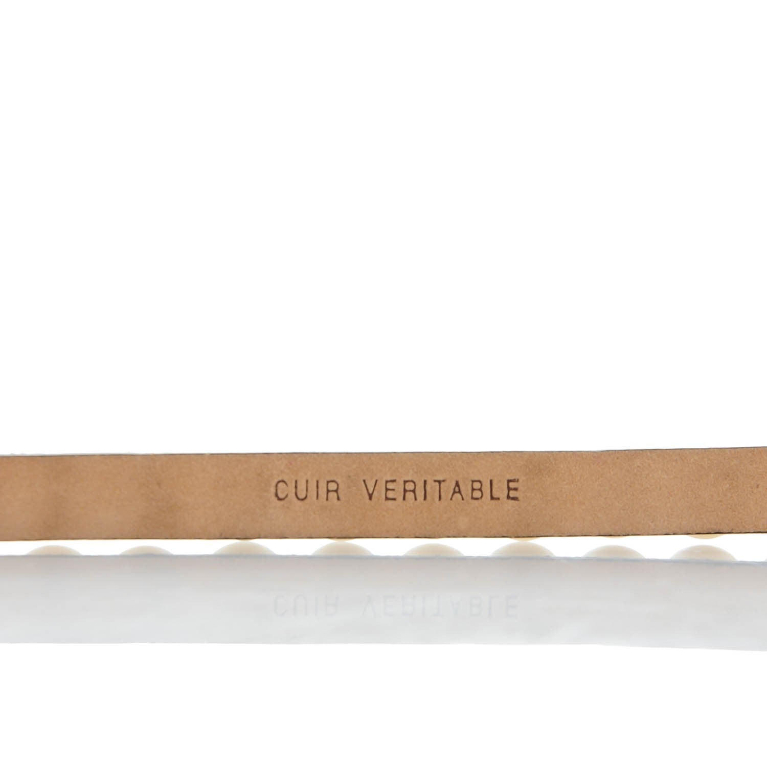 Chanel Calfskin Pearl CC Belt 95 38 Black 8 of 9