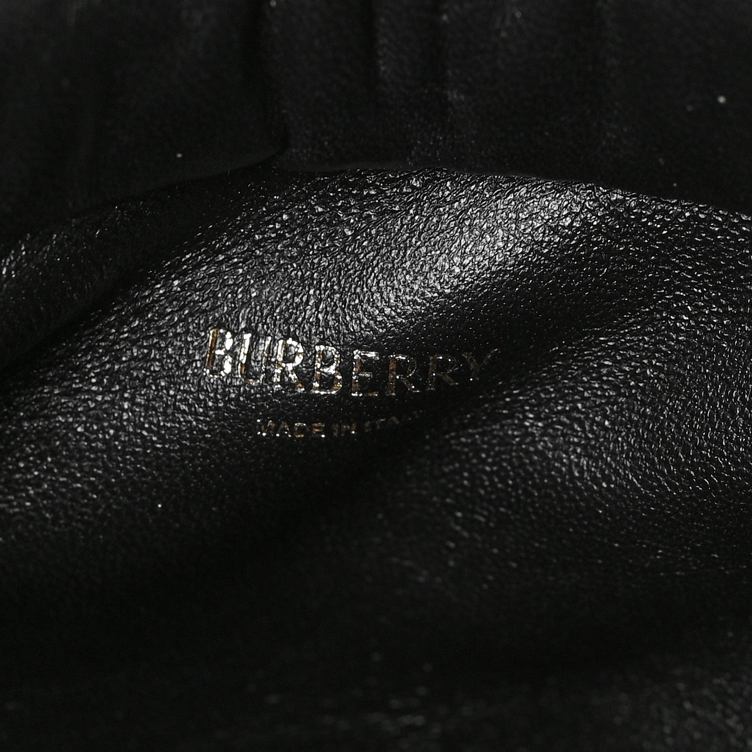 Burberry Smooth Calfskin Rose Clutch Black 5 of 6