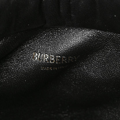 Burberry Smooth Calfskin Rose Clutch Black 5 of 6