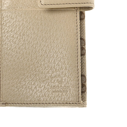 Gucci Monogram Metal Bar Continental Flap Wallet Off White 7 of 9