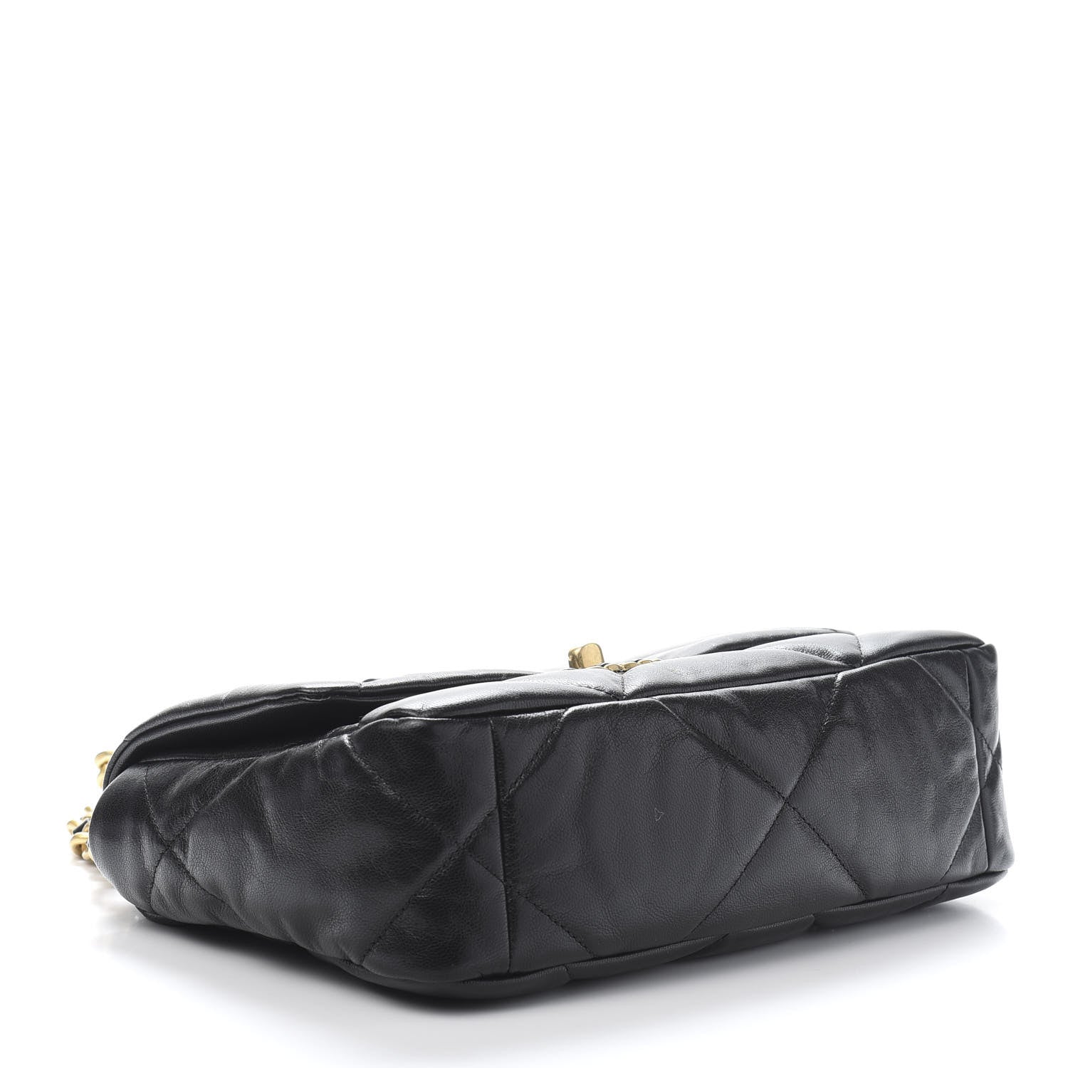 Chanel Goatskin Quilted Medium 19 Flap Black 4 of 12