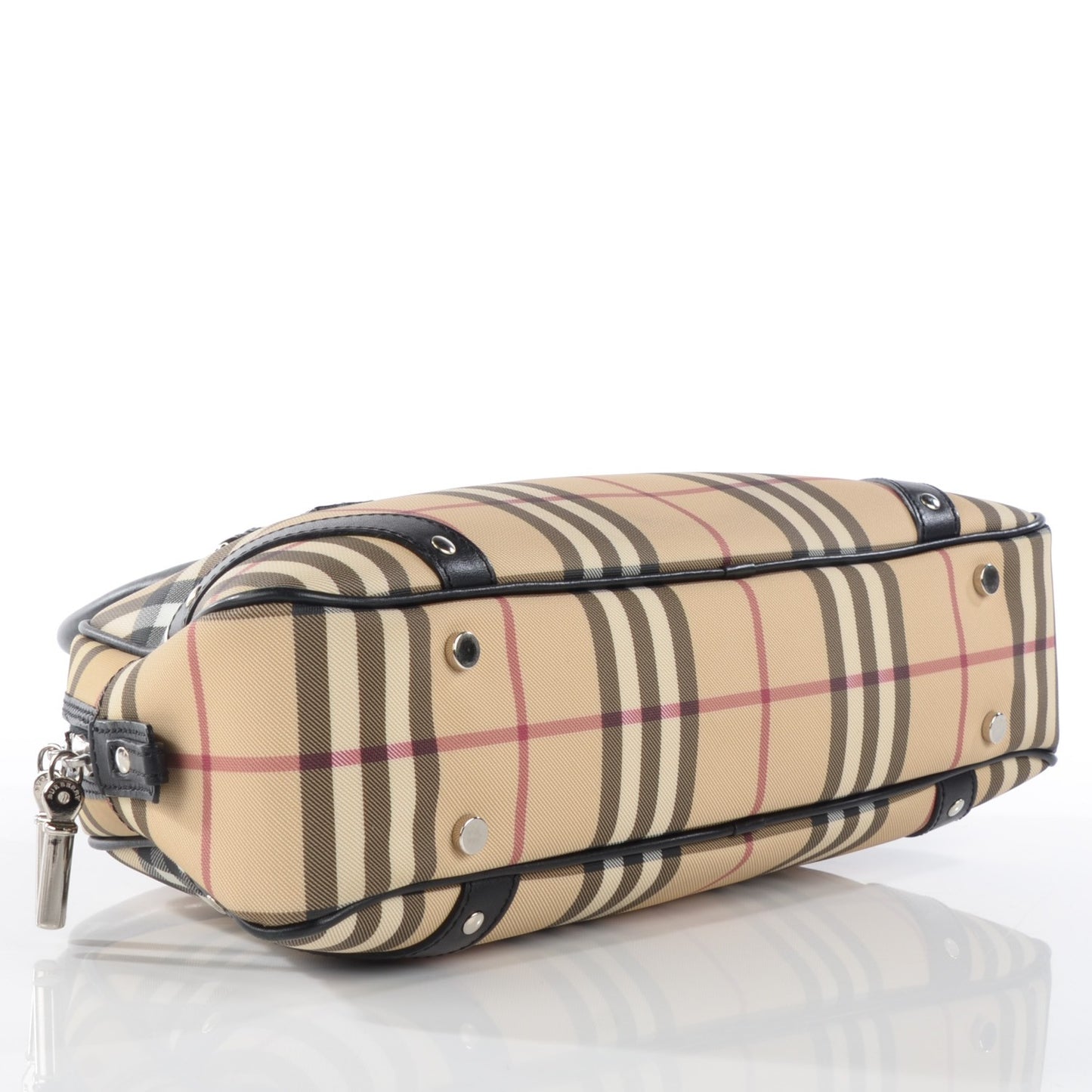 House Check Studded Bowler Black