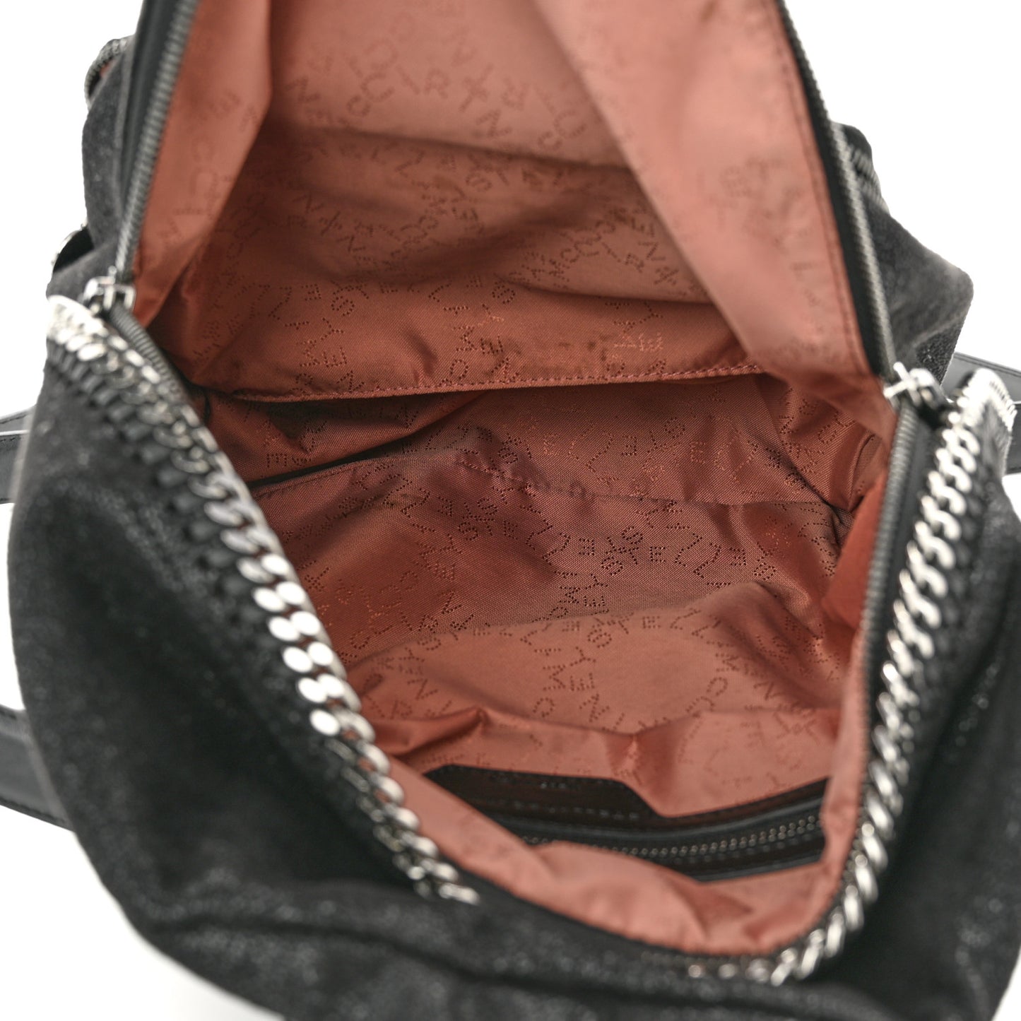 Shaggy Deer Small Falabella Backpack Black