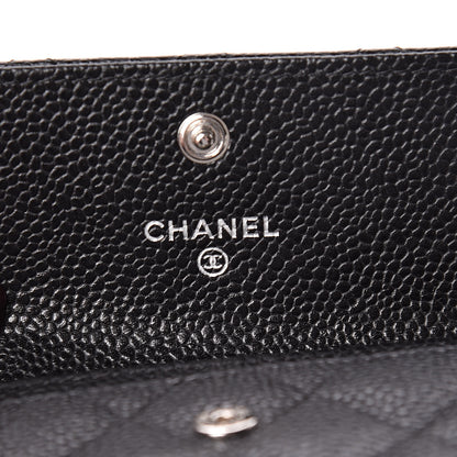 Chanel Caviar Quilted Flap Card Holder Black 6 of 9