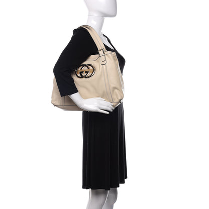 Gucci Calfskin Medium Britt Hobo Off White 2 of 15