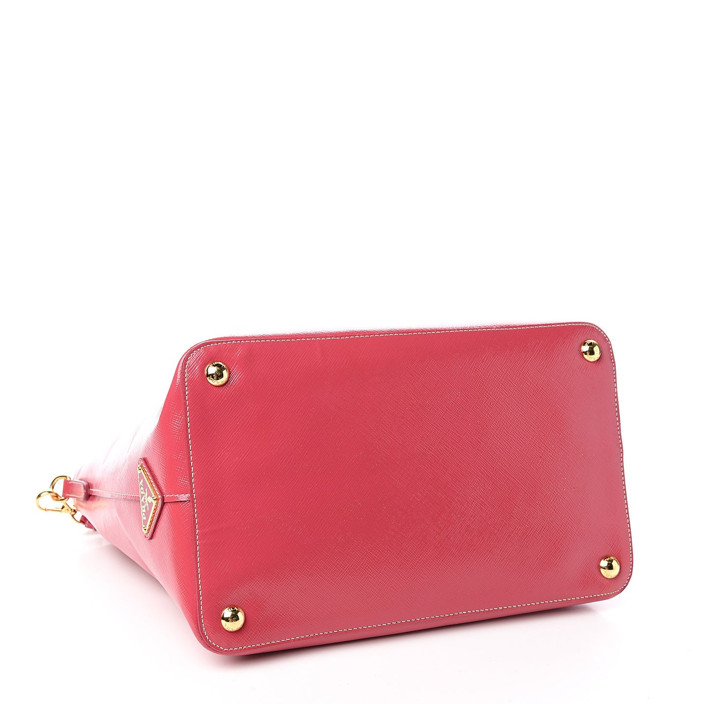 Saffiano Vernice Turn Lock Shopping Tote Peonia