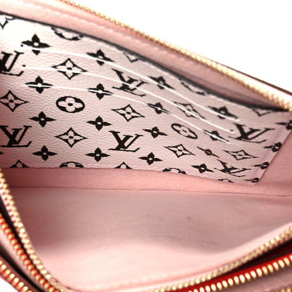 Louis Vuitton Monogram Giant Double Zip Pochette Rouge 5 of 11