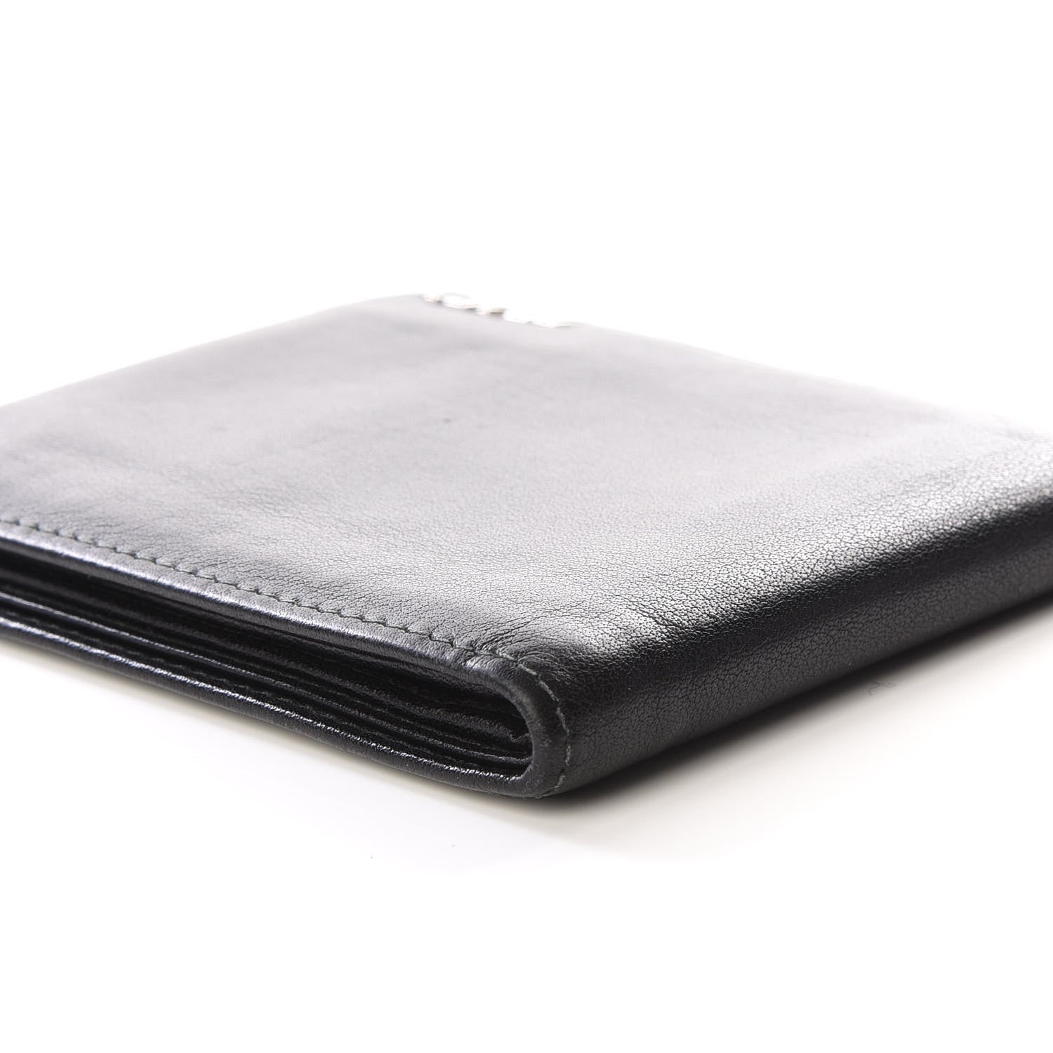 Prada Soft Calf Bi-Fold Wallet Black 8 of 11