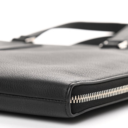 Christian Dior HOMME Calfskin Zip Around Briefcase Black 9 of 11