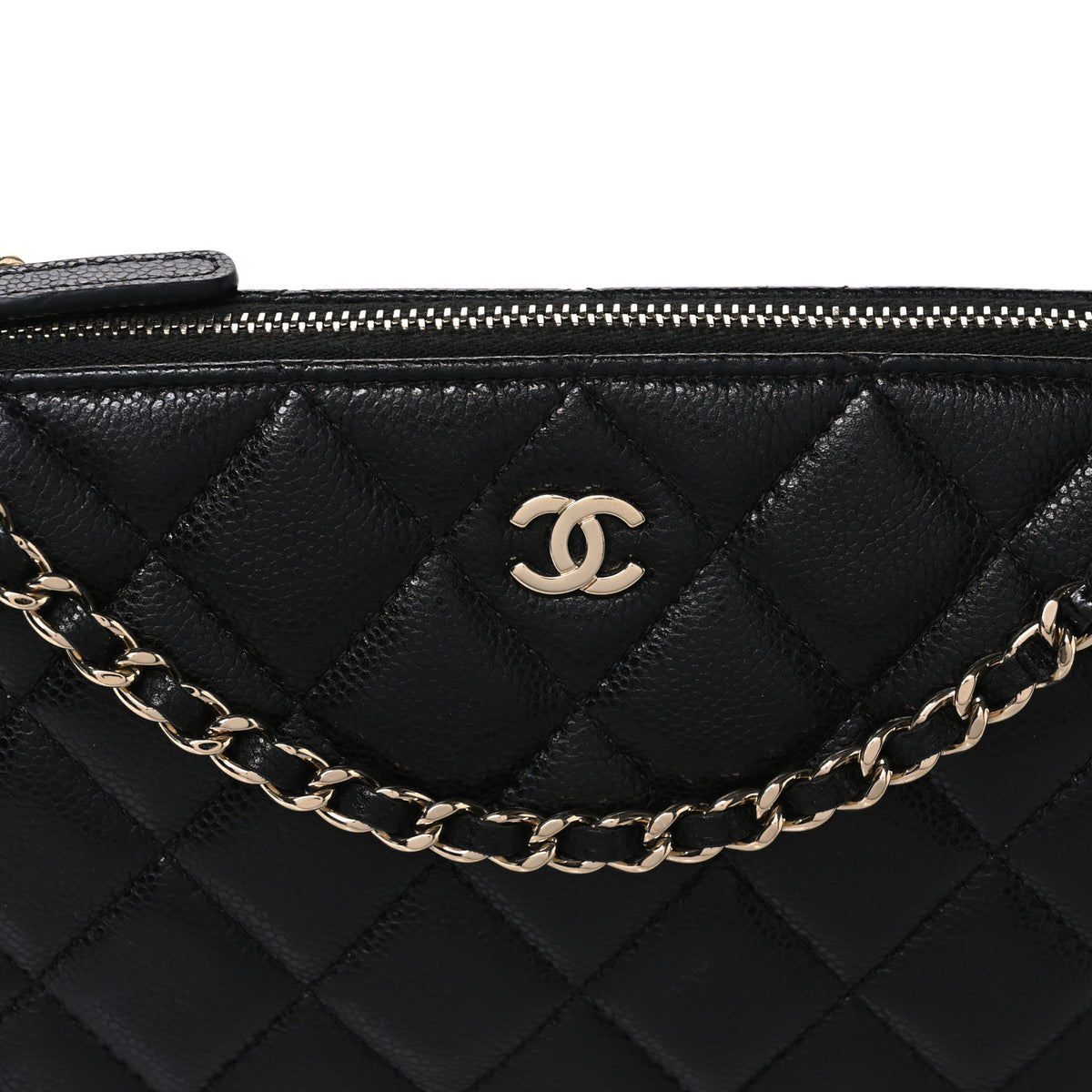 Chanel Caviar Quilted Purse With Chain Black 8 of 10