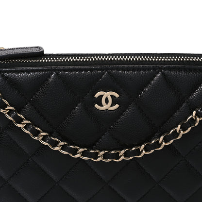Chanel Caviar Quilted Purse With Chain Black 8 of 10