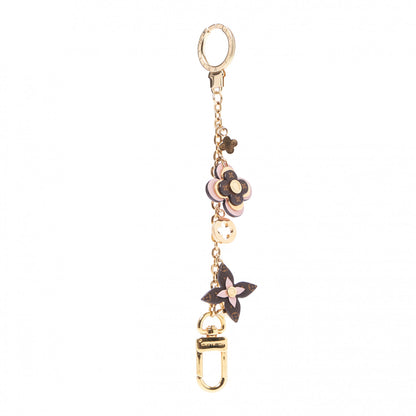 Louis Vuitton Brass Monogram Blooming Flowers Bag Charm Key Holder Rose Ballerine 1 of 4