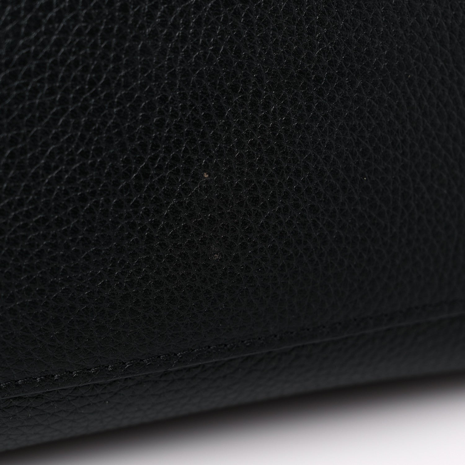 Celine Drummed Calfskin Suede Small Trapeze Black 15 of 15