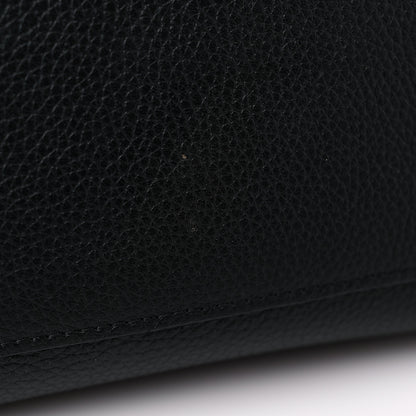 Celine Drummed Calfskin Suede Small Trapeze Black 15 of 15