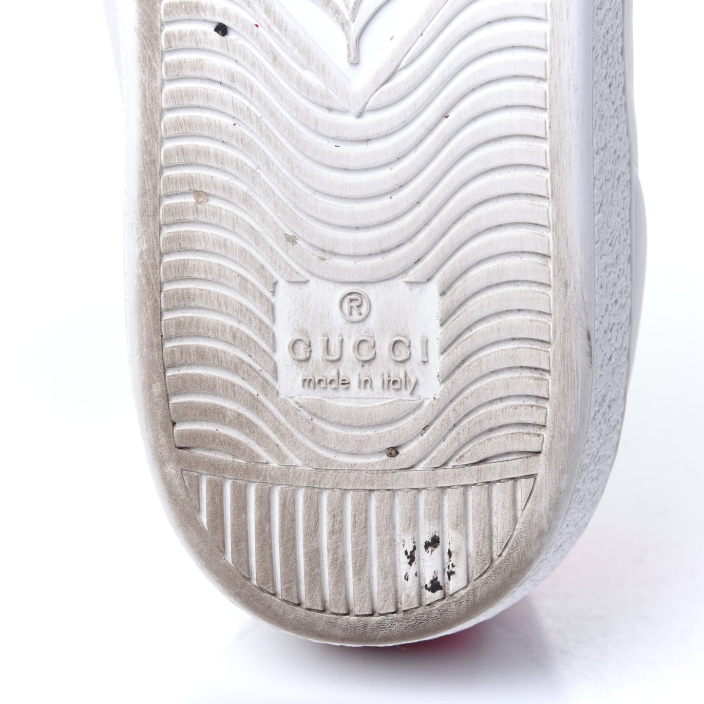 Calfskin Ayers Bee Embroidered Womens Ace Sneakers 37.5 White Green