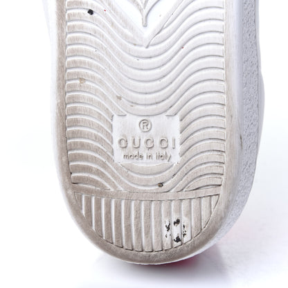 Gucci Calfskin Ayers Bee Embroidered Womens Ace Sneakers 37.5 White Green 9 of 16