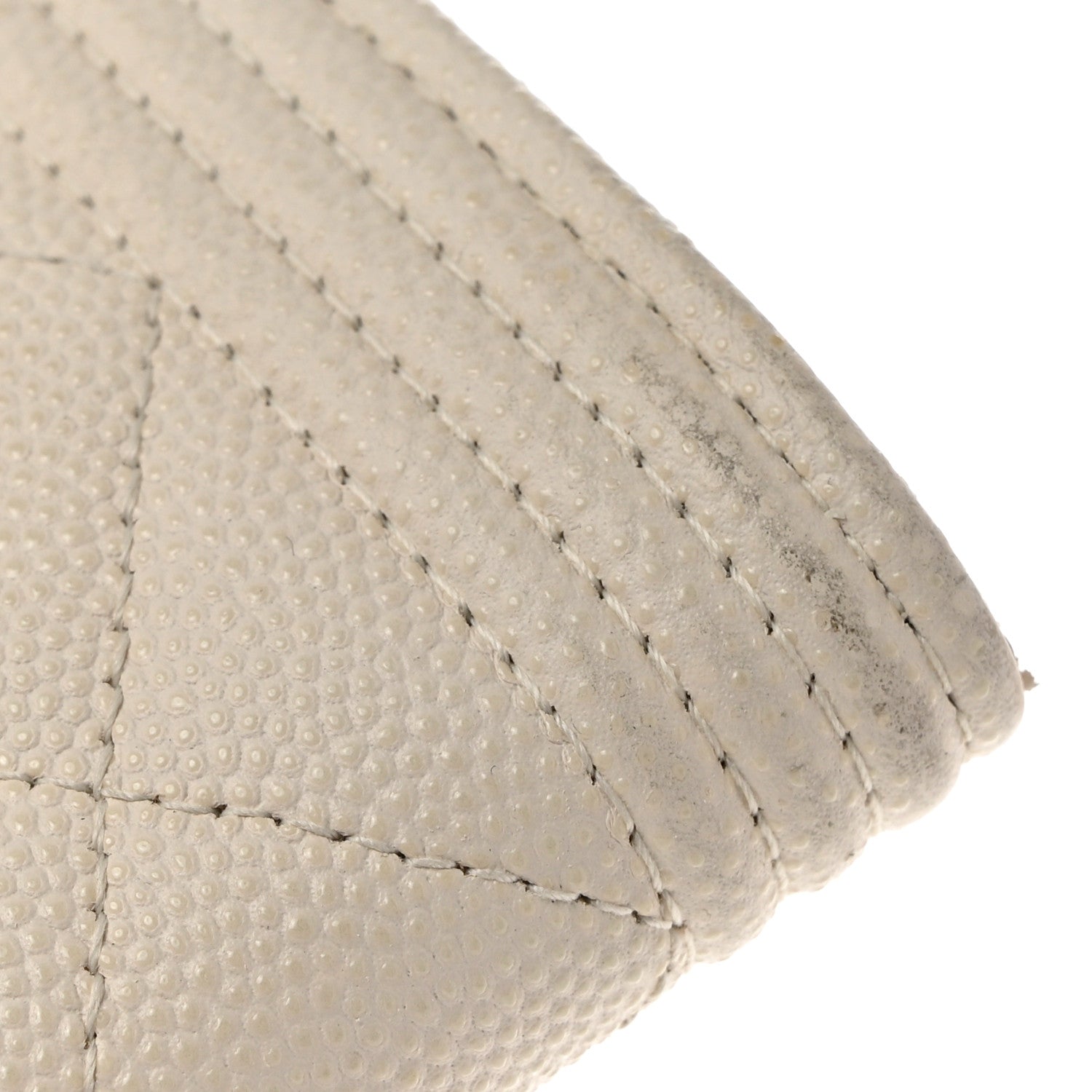 Chanel Caviar Quilted Large Boy Gusset Flap Wallet White 9 of 15