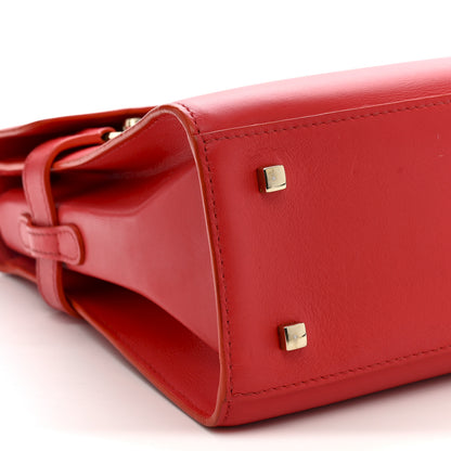 Delvaux Calfskin MM Tempete Satchel Coral 10 of 13