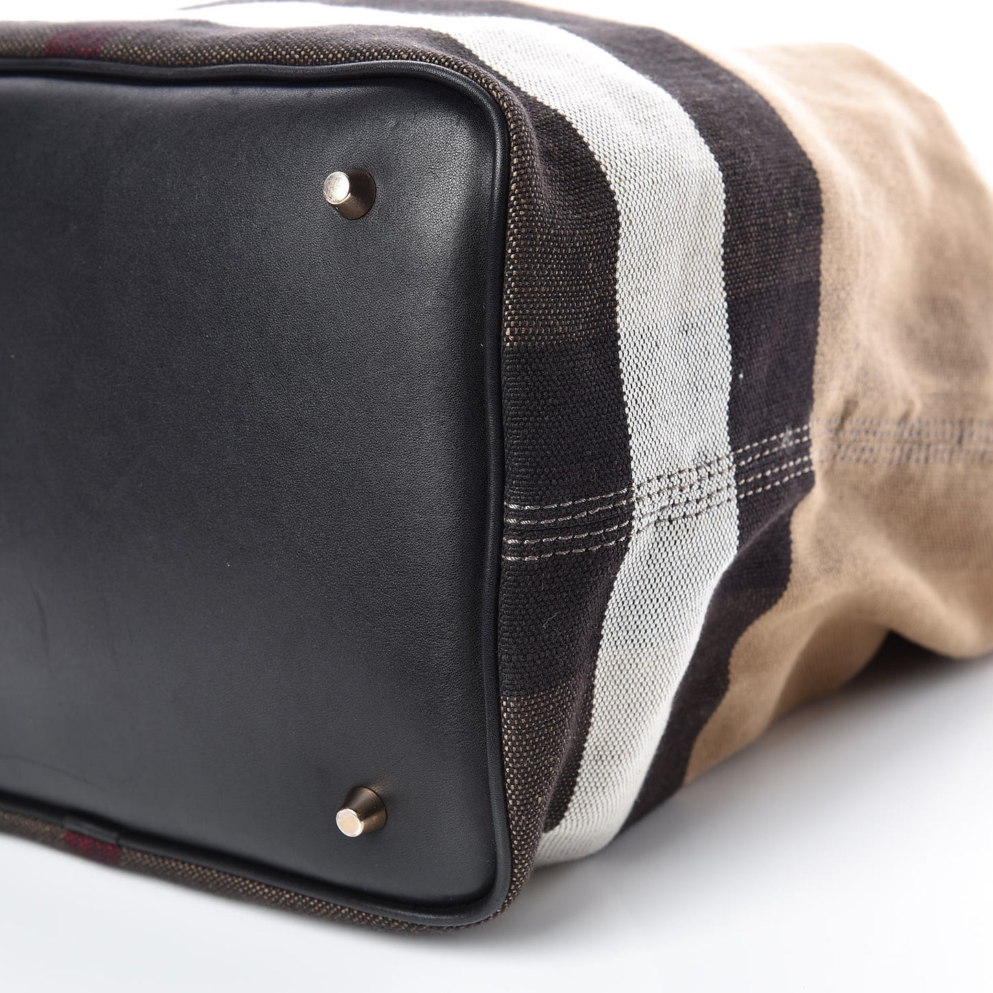 Canvas Mega Check Medium Ashby Hobo Black
