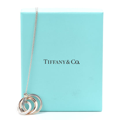Tiffany Sterling Silver Rubedo 1837 Circles Pendant Necklace 5 of 5