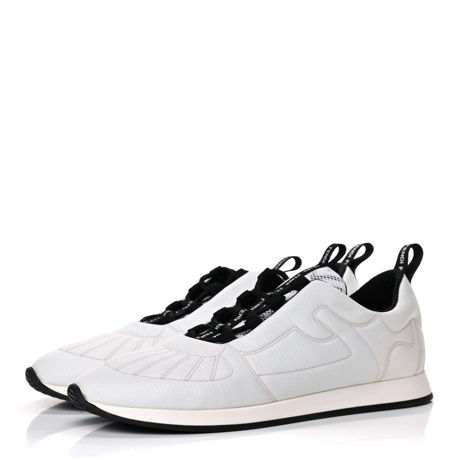 Fendi Nylon FFreedom Sneakers 39.5 White 3 of 8