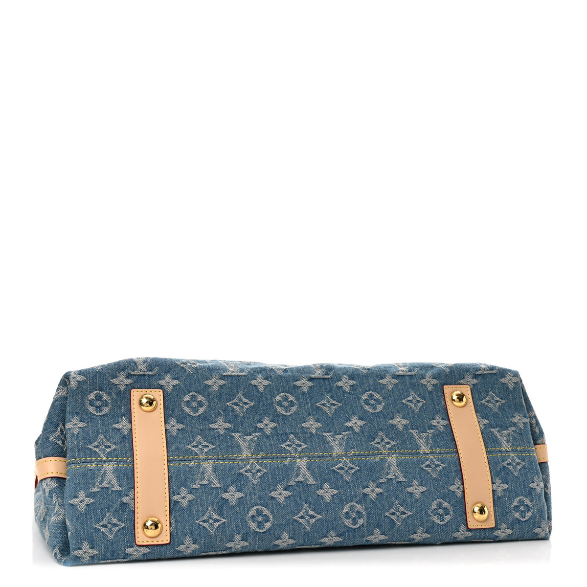 Louis Vuitton Monogram Denim CarryAll MM Blue 5 of 12
