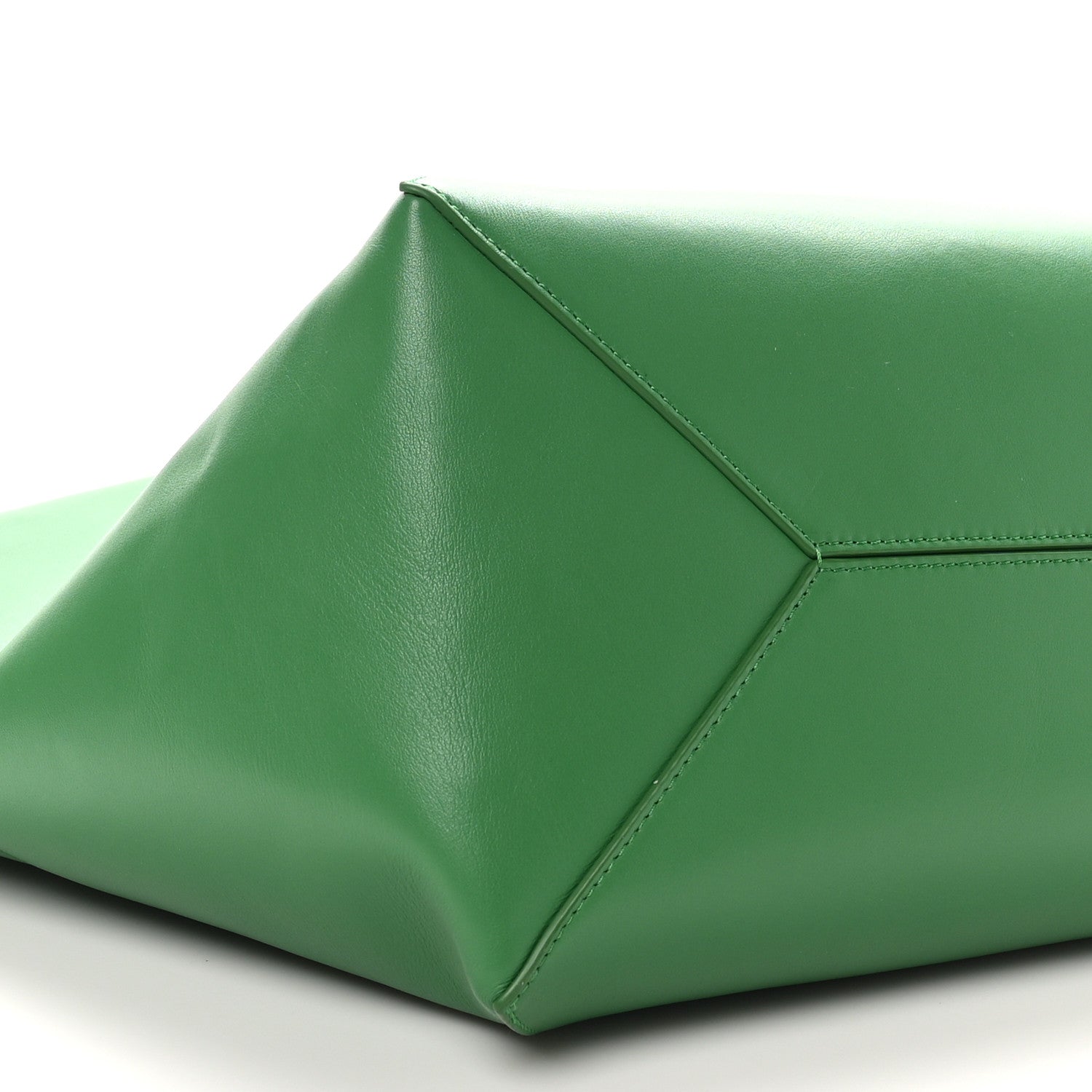 Loewe Shiny Calfskin Large Puzzle Fold Tote Tropical Green 7 of 8