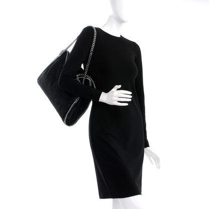 Stella McCartney Shaggy Deer Falabella Fold Over Tote Black 2 of 8