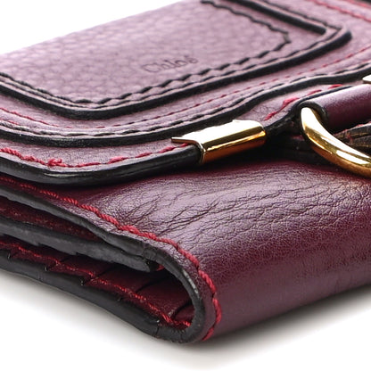 Chloe Grained Calfskin Marcie Square Wallet Intense Violine 10 of 11