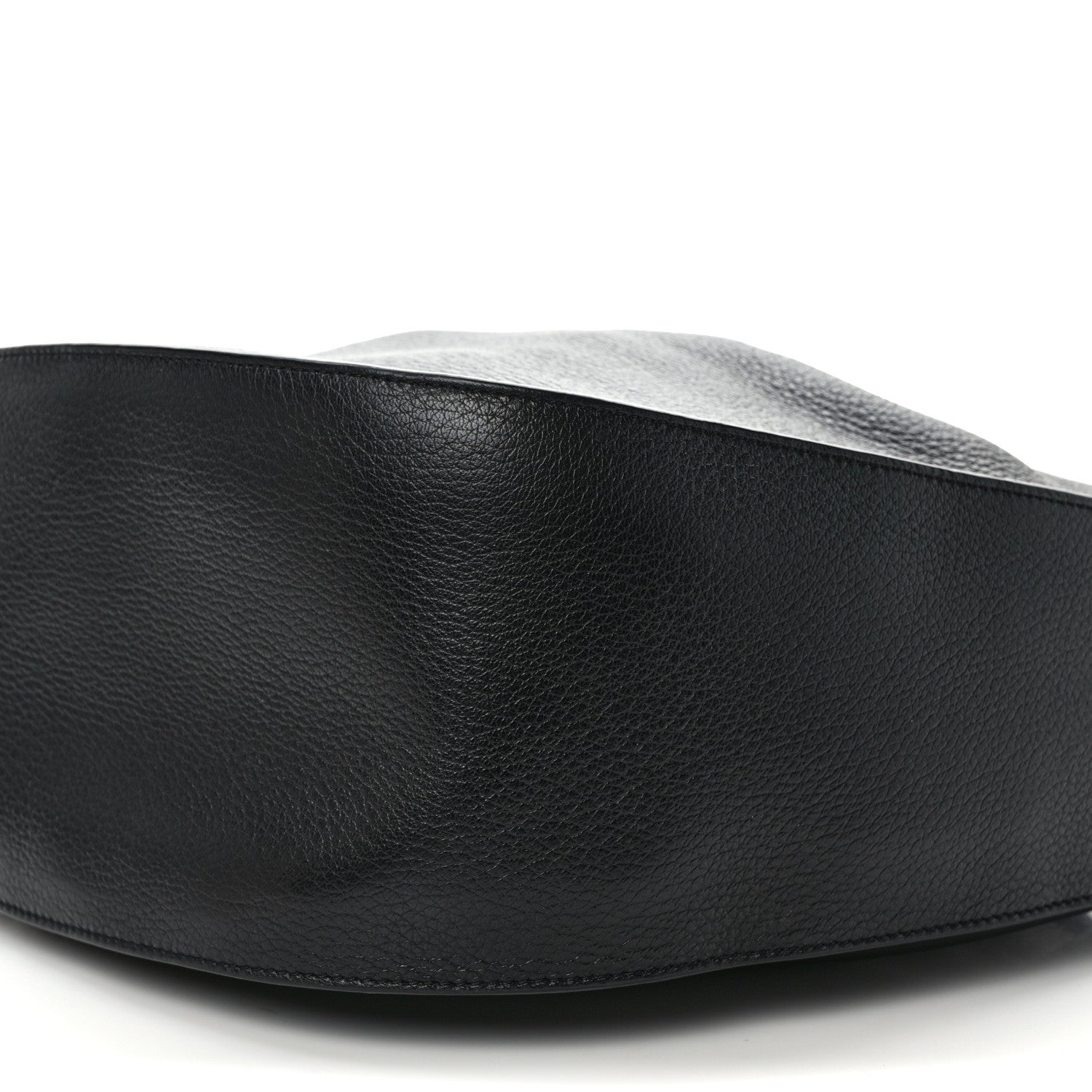 The Row Grained Calfskin Drawstring Bucket Bag Black 8 of 10