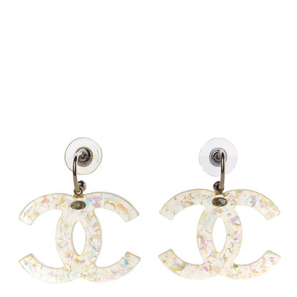 Chanel Resin CC Earrings Transparent 1 of 5