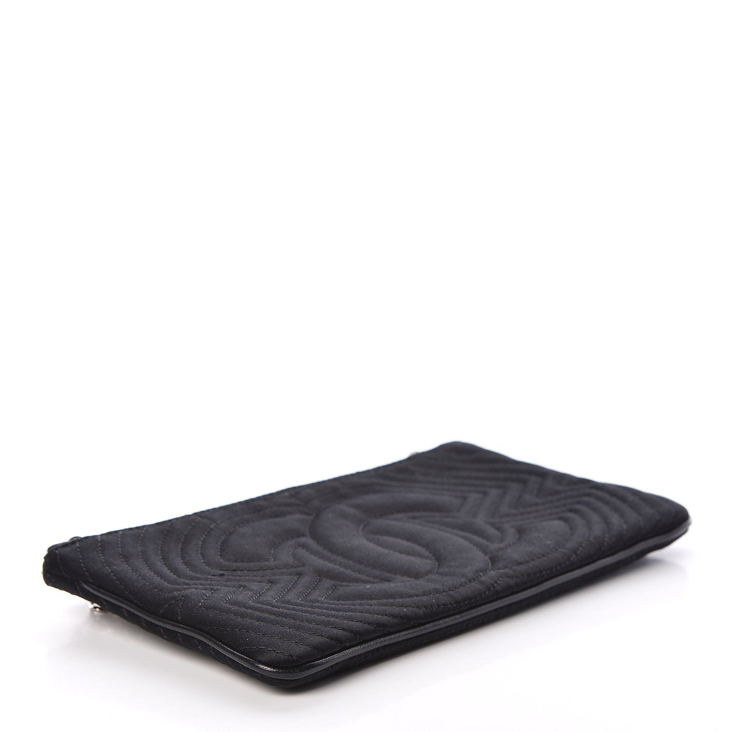 Satin CC Evening Bag Black