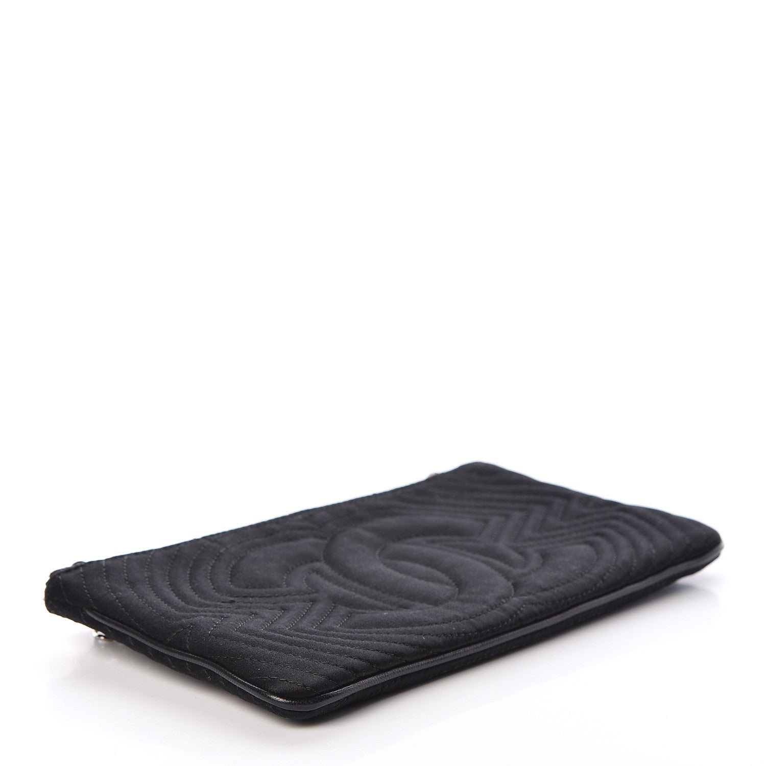 Chanel Satin CC Evening Bag Black 4 of 8