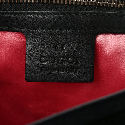 Gucci Velvet Matelasse Medium GG Marmont Shoulder Bag Black 6 of 11